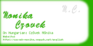 monika czovek business card